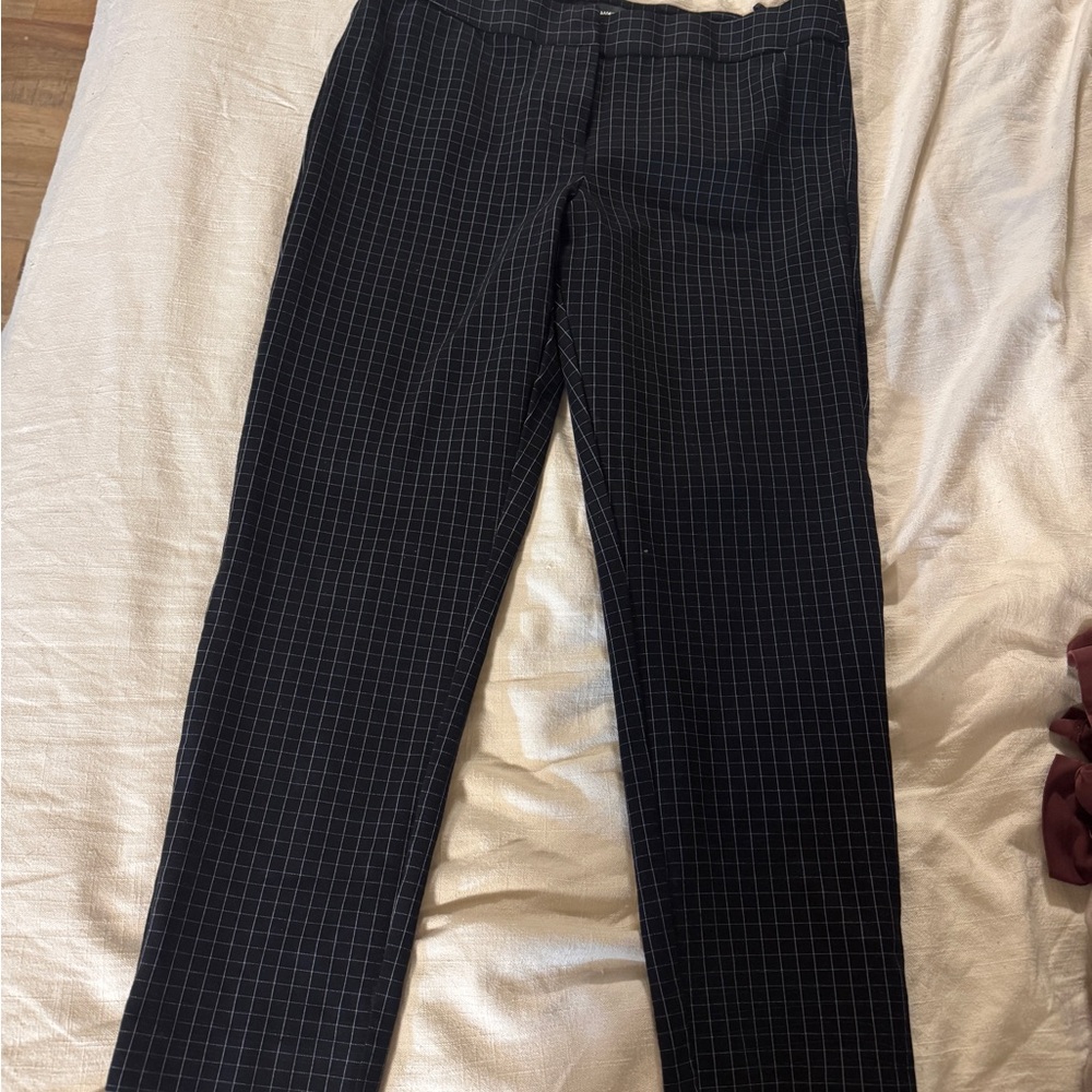 Dress Pants windowpane plaid design